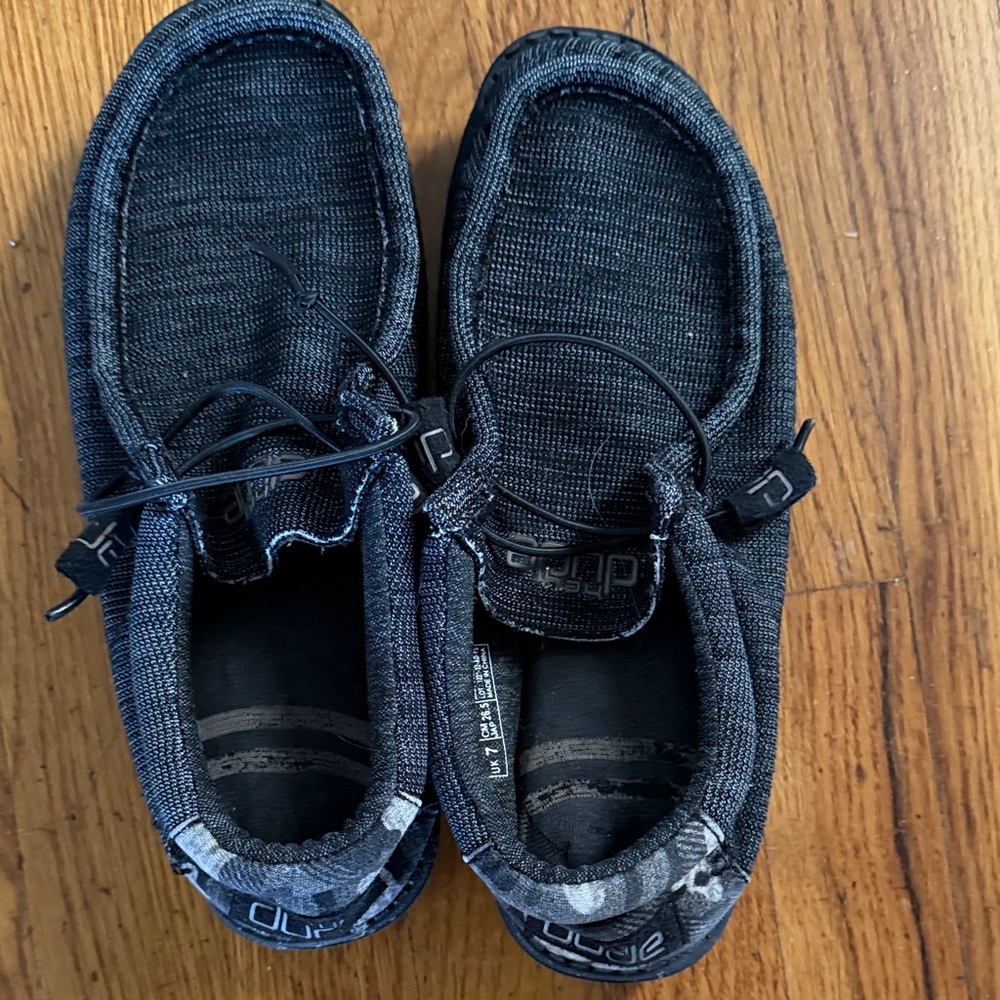 Hey Dude Black Men's Slip-On Loafers